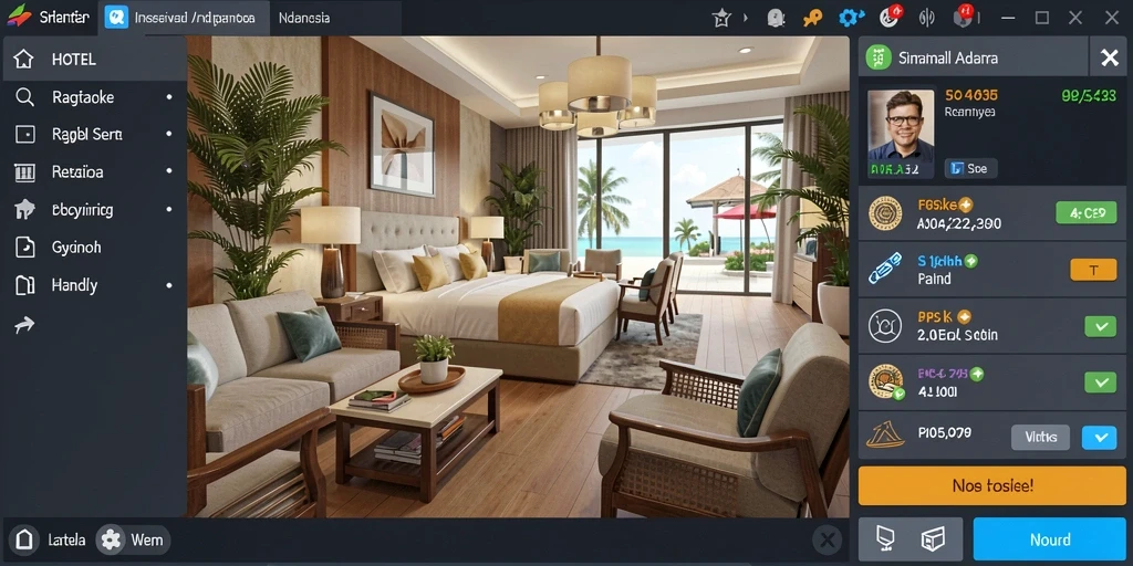 Screenshot ketiga memperlihatkan fitur sosial yang interaktif.
